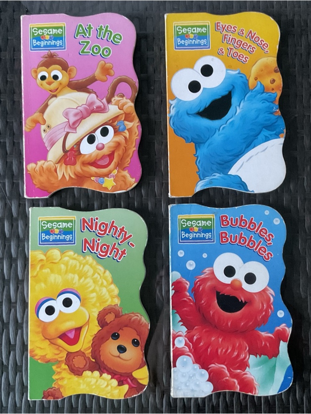 Sesame Street Beginnings Children Toddler Baby Board Book Lot x4 Elmo Big Bird